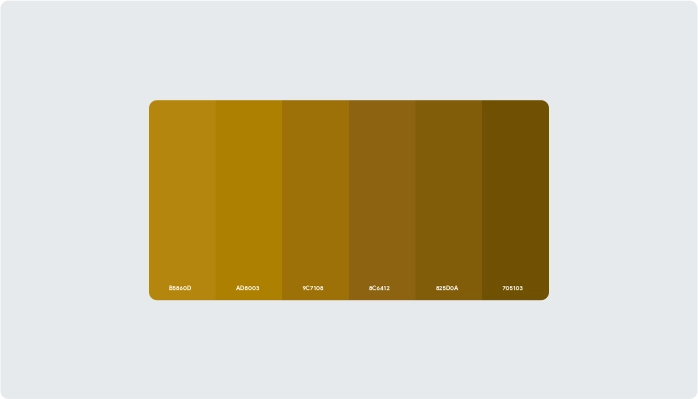 Image for Color Variations of Gold Color