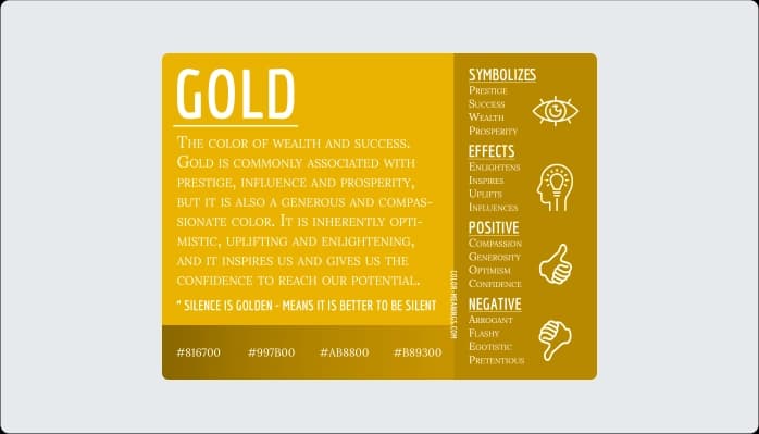 Image for Gold Color Psychology