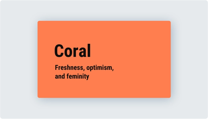 Image for Psychology of Coral color