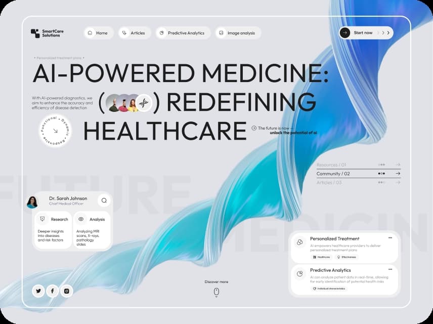 HealthTech UI Design Color Palettes