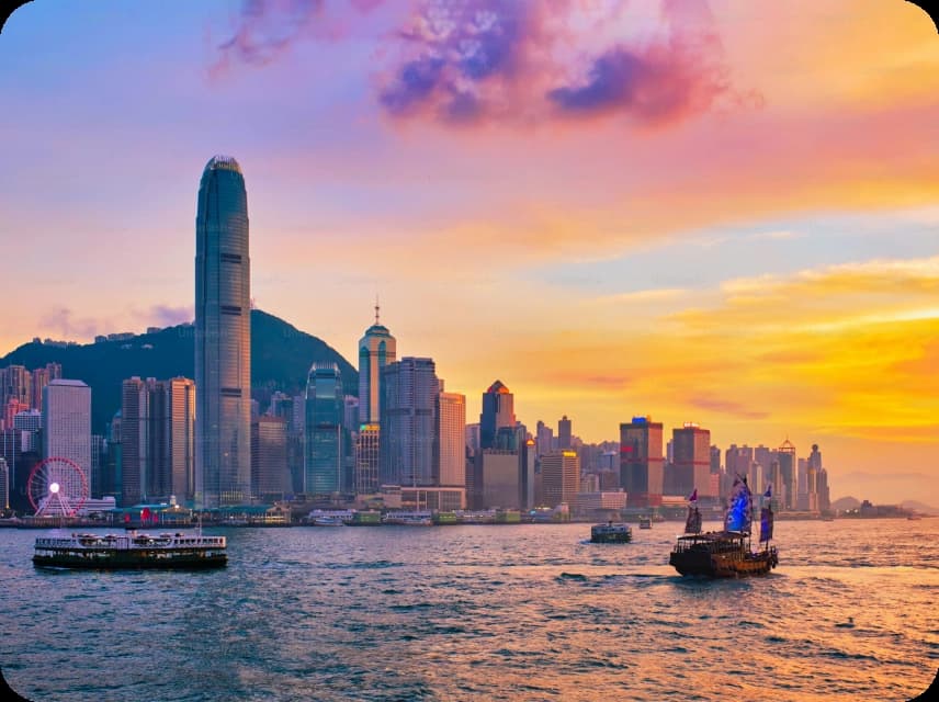 Hong Kong Skyline Color Palettes