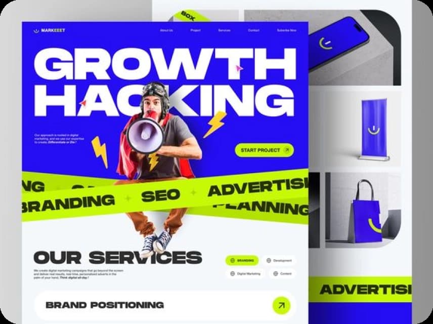 Marketing UI Design Color Palettes