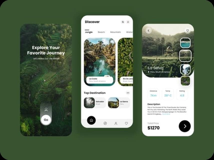Mobile UI Design Color Palettes