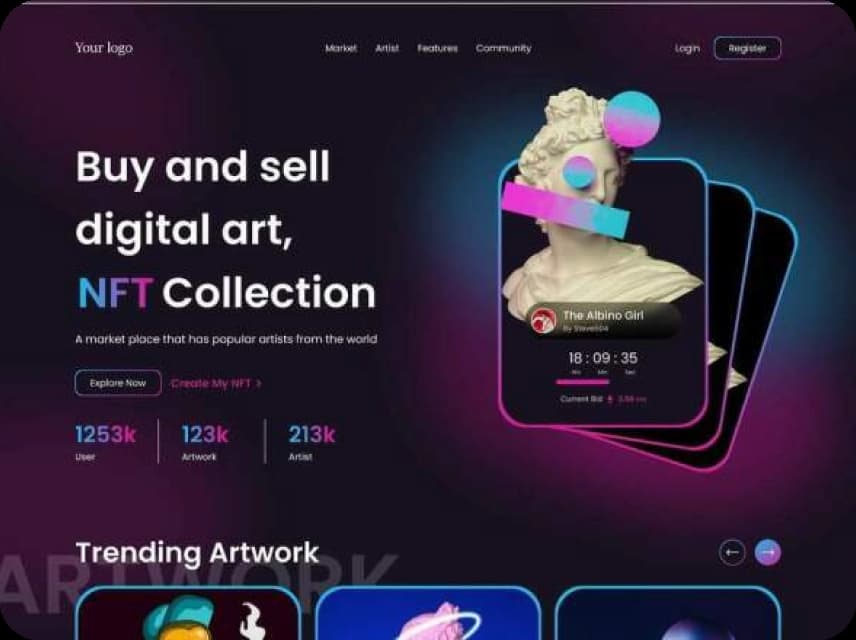 NFT UI Design Color Palettes